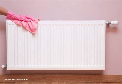 Infographic: Stappenplan voor radiator schoonmaken met een stofzuiger opzetstuk