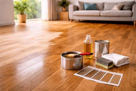 Infographic: Stappenplan voor het oliën van een houten vloer