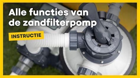 Diagram van de aansluitingen op een zandfilterpomp