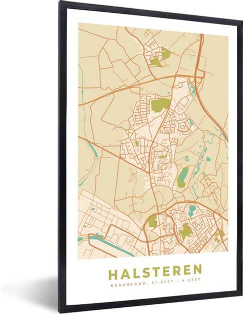 Kaart: Halsteren en omgeving met lokale hoveniers