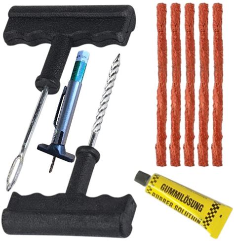 Reparatiesets met EPDM-kit en hulpmiddelen.