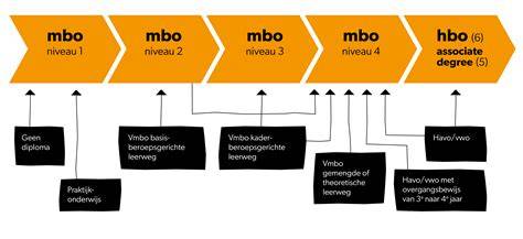 Infographic: Verschillende niveaus van Installatietechniek (MBO 2-4, HBO, BBL, BOL)