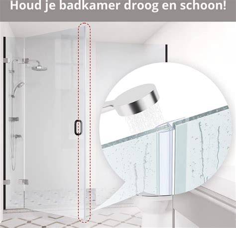 Diagram: afstelling halfronde douchedeur met scharnier
