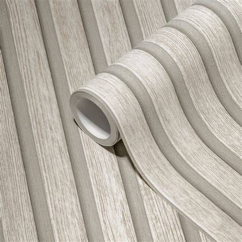 3D behang met lattenwand effect
