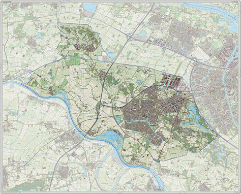 Kaart van Wijchen met kernpunten voor noodreparatie