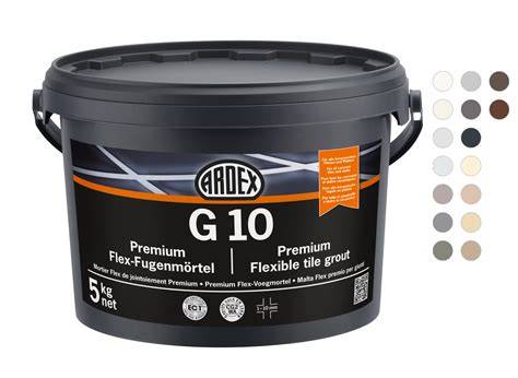 Diagram: kleurkaarten en textuurkeuzes ARDEX voegmortels