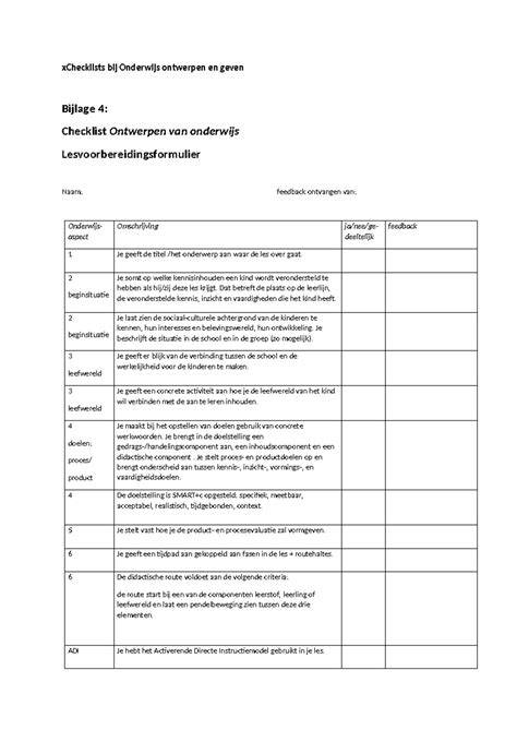 Checklist voor offertes en uitvoering