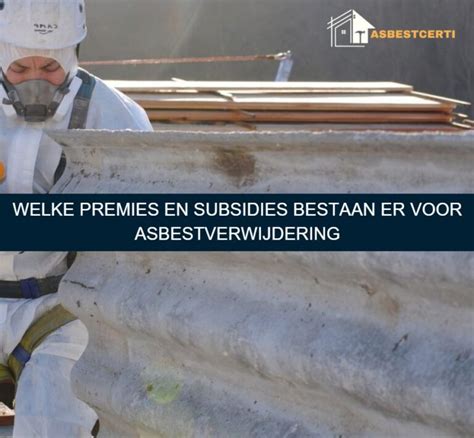 Infographic: Kostenstructuur asbestverwijdering en mogelijke subsidies