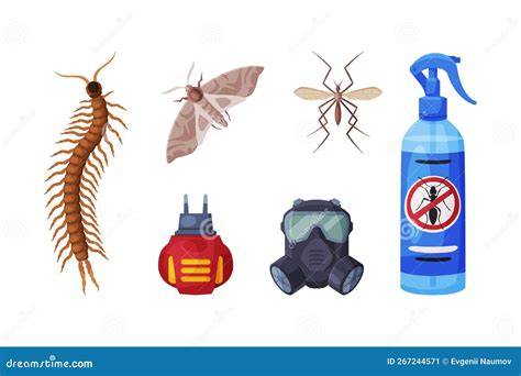 Illustratie van preventie en bestrijding van vliegende insecten