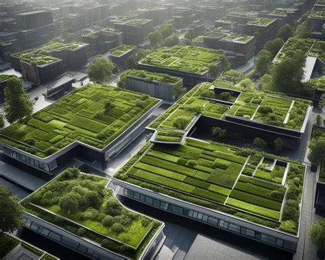 Erfinrichting met groene daken en biodiversiteitsmaatregelen