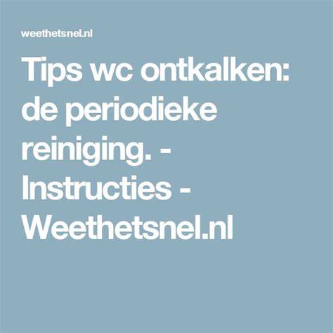 Diagram: onderhoudsschema en periodieke reiniging