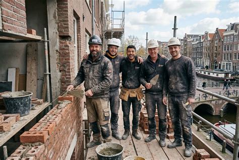 Infographic over herstelstappen bij loslatend metselwerk