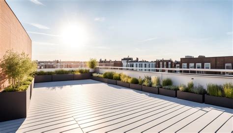 Illustratie: Bouwtekening plat dak met dakterras