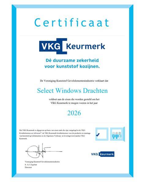 Infographic: VKG-keurmerk en kwaliteitsprocessen in kunststof kozijnen