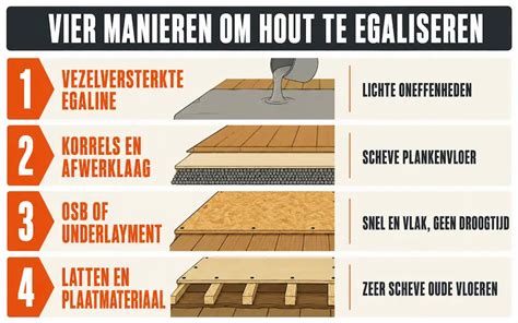 Infographic: Overzicht van methoden voor vloer-geluidisolatie