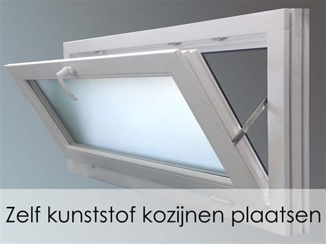 Infographic: overzicht stappen glas plaatsen in kunststof kozijn