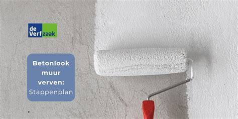 Infographic: Betonlook verven stappenplan