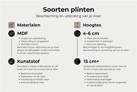 Infographic: Overzicht plinten, stijlen en toepassingen