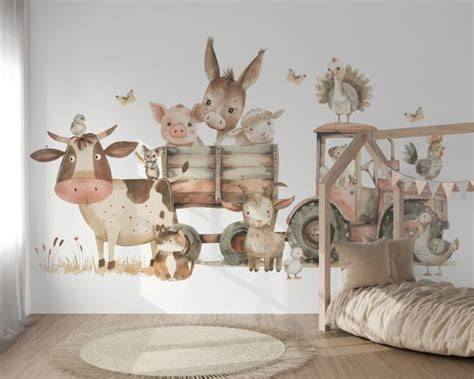 Moodboard: boerderij behang en natuurinspiratie