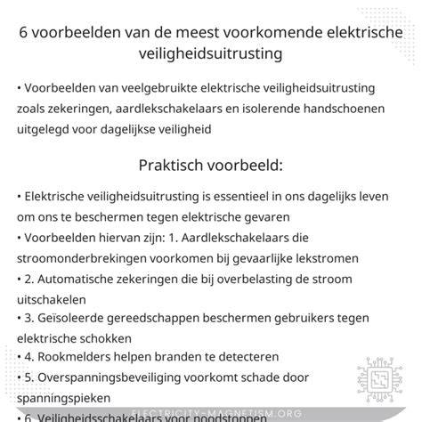 Veiligheidsuitrusting en voorzorgsmaatregelen