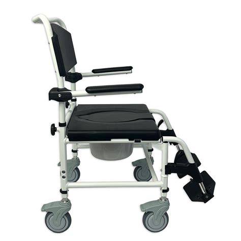Foto: verschillende modellen douchestoelen (vaste, opvouwbare, verrijdbare, douche- toiletstoel)