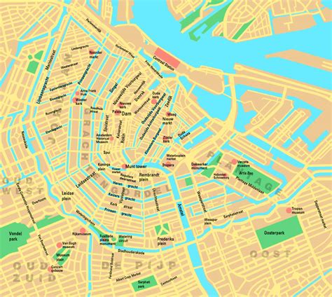 Plattegrond centrum met zones en parkeervoorwaarden
