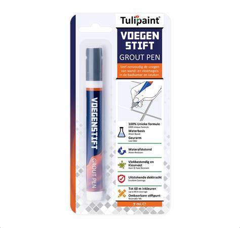Infographic: Stappenplan voor het gebruik van de Tulipaint Voegenstift en Voegenverf