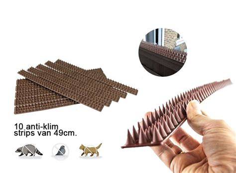 Close-up van Kinzo anti-klim strips