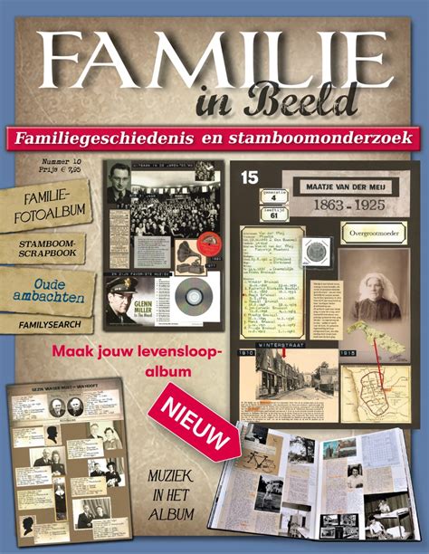 Infographics over familiegeschiedenis en winkelopvolging