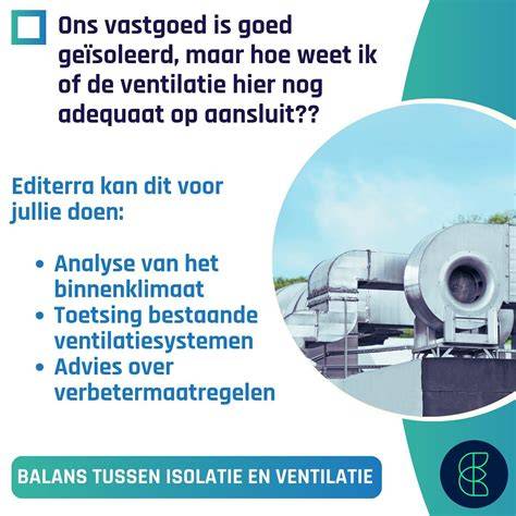 Infographic: balans tussen isolatie en ventilatie bij WTW-systemen