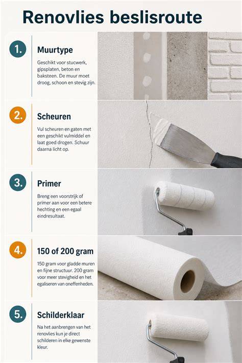 Infographic: Renovlies over behang - stappenplan en valkuilen