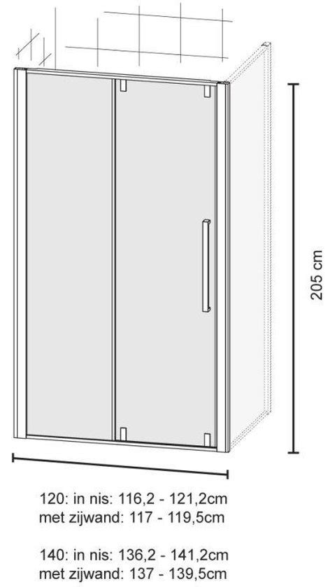 Schematische weergave van de Bruynzeel Solid schuifdeur in een nis en in een hoekopstelling
