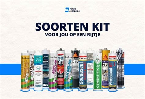 Infographic: Soorten kit, droogtijden en toepassingen