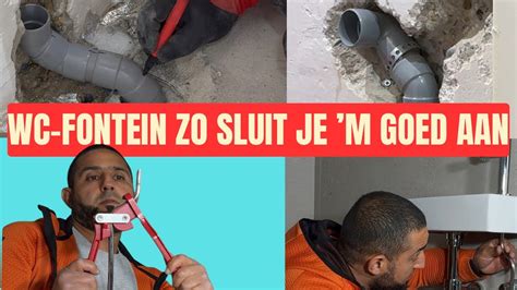 Diagram: Aansluitingen van WC inclusief flexibele buis en manchet