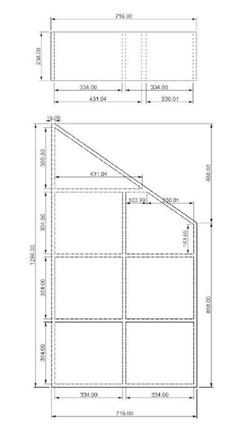 Technische lay-out voor schuine wanden
