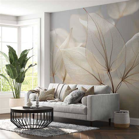 Voorbeelden van vinylbehang en fotobehang voor woonkamer
