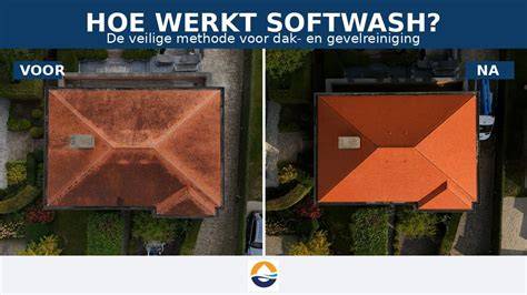 Diagram: combinatie van SoftWash en traditionele reiniging