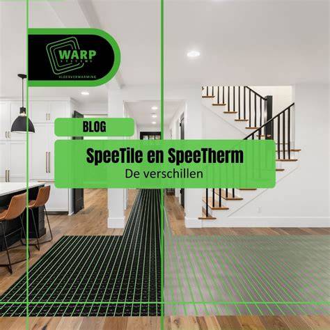 Infographic: overzichten van SpeeTile en SpeeTherm systemen