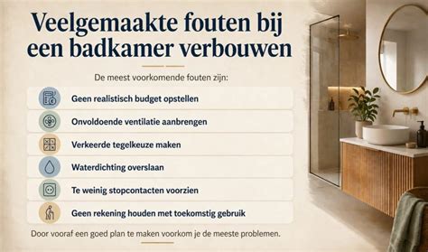 Infographic: Stappenplan badkamer verbouwen
