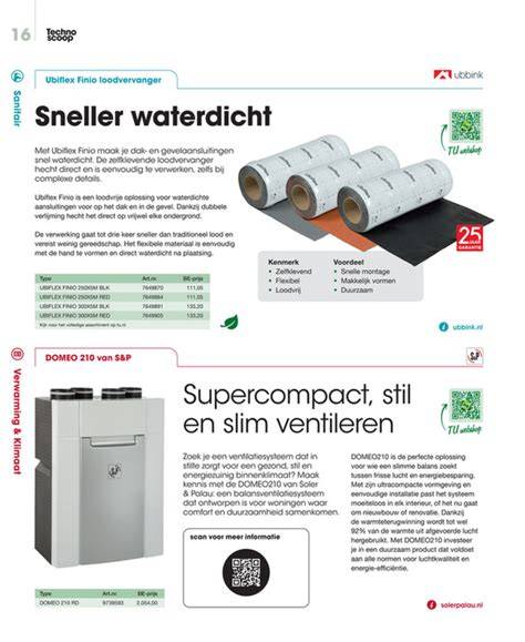 Technische afbeelding van waterdichte ondergrond UP 210