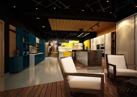 Kleurenvoorbeelden microcementpalet in showroom