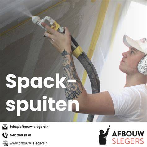 Illustratie van spackspuiten en textuurvariaties
