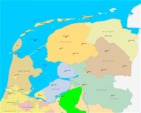 Kaart met regioactiviteiten van Been in noord Nederland