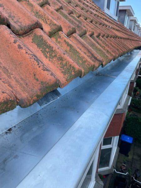 Voorbeeldsituatie: Dakgoot vervangen bij een rijtjeswoning in Den Haag