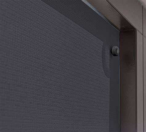 Close-up: verschillende materialen voor afsluiting (glas, doek, screens)