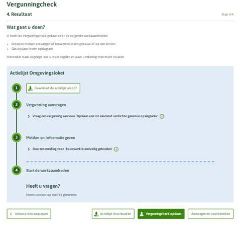 Routekaart: stappen naar vergunningcheck via Omgevingsloket en benodigde docs