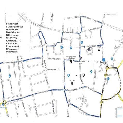 Infographic: route- en verkeersplannen Nieuweweg Roden