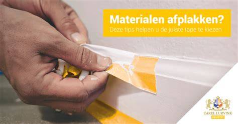 Infographic: juiste materialen voor afplakken en afdekken