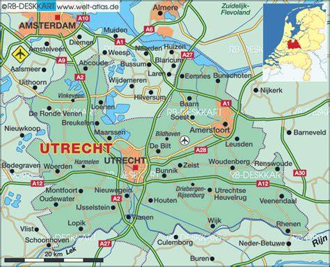 Kaart: Showrooms in Utrecht, Amsterdam en Groningen