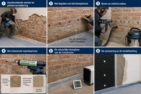 Roetverwijderingstappen infographic: stappenplan voor roet op muren